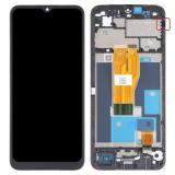 TOUCH DIGITIZER + DISPLAY LCD COMPLETE + FRAME (CUTOUT) FOR REALME C33 (RMX3624) BLACK ORIGINAL NEW