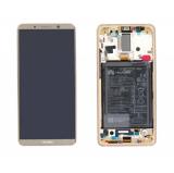 TOUCH DIGITIZER + DISPLAY LCD COMPLETE + FRAME FOR HUAWEI MATE 10 PRO BLA-L09 MOCHA BROWN ORIGINAL