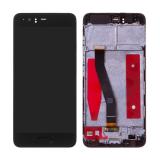 TOUCH DIGITIZER + DISPLAY LCD COMPLETE + FRAME FOR HUAWEI P10 (VTR-L09 VTR-L29) BLACK ORIGINAL NEW