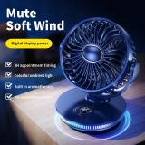 N26 DESKTOP FAN WITH DIGITAL DISPLAY / LIGHT / TIMER FUNCTION (TYPE-C) (4000 mAh) BLUE