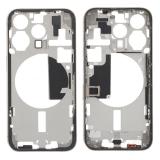 CENTRAL HOUSING A FOR APPLE IPHONE 15 PRO 6.1 NATURAL TITANIUM OEM