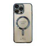 PHONE CASE ELECTROPLASTY + LENS PROTECTION + MAGNETIC FOR APPLE IPHONE 16 PRO MAX BLUE