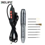 RELIFE RL-068 MINI MULTI-FUNCTIONAL POLISHING PEN 6-SPEED ADJUSTMENT EQUIPPED WITH 8 GRINDING HEADS