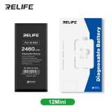 RELIFE LARGE CAPACITY BATTERY (2460 mAh) FOR APPLE IPHONE 12 MINI 5.4 (DIAGNOSABLE BATTERY NO WELDING REQUIRED FOR THE ORIGINAL BATTERY CABLE NO "UNKNOWN PARTS" PROMPT) (LATEST SYSTEM UPDATE REQUIRED)