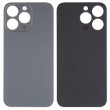 BACK HOUSING OF GLASS (BIG HOLE) FOR APPLE IPHONE 14 PRO 6.1 SPACE BLACK