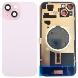 BACK HOUSING OF GLASS WITH HOLDER FOR APPLE IPHONE 15 PLUS 6.7 PINK