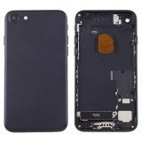 BACK HOUSING WITH PARTS FOR IPHONE 7G 4.7 BLACK MATERIAL ORIGINAL