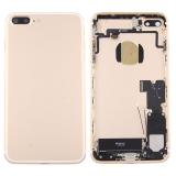 BACK HOUSING WITH PARTS FOR APPLE IPHONE 7 PLUS 5.5 GOLD MATERIAL ORIGINAL