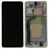TOUCH DIGITIZER + DISPLAY AMOLED COMPLETE + FRAME FOR SAMSUNG GALAXY S25 EDGE S937B TITANIUM SILVER ORIGINAL (SERVICE PACK)