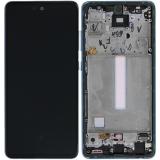 TOUCH DIGITIZER + DISPLAY AMOLED COMPLETE + FRAME FOR SAMSUNG GALAXY A52 A525F / A52 5G A526B AWESOME BLUE OEM
