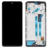 TOUCH DIGITIZER + DISPLAY OLED COMPLETE + FRAME FOR XIAOMI REDMI NOTE 11 PRO 4G (2201116TG 2201116TI) / REDMI NOTE 11 PRO 5G (21091116I 2201116SG) BLACK ORIGINAL (SERVICE PACK)
