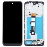 DISPLAY LCD + TOUCH DIGITIZER DISPLAY COMPLETE + FRAME FOR MOTOROLA MOTO E32 (XT2227) BLACK ORIGINAL (SERVICE PACK 5D68C20684)