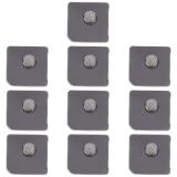 SET OF 10 PCS REAR MICROPHONE DUST SCREEN FOR APPLE IPHONE 12 6.1 BLACK