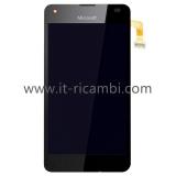 TOUCH DIGITIZER + DISPLAY LCD COMPLETE + FRAME FOR MICROSOFT LUMIA 550 BLACK