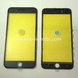 GLASS LENS REPLACEMENT + ORIGINAL FRAME FOR APPLE IPHONE 8 PLUS 5.5 BLACK
