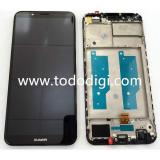 TOUCH DIGITIZER + DISPLAY LCD COMPLETE + FRAME FOR HUAWEI ENJOY 8 / HONOR 7C / Y7 2018 BLACK