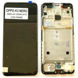 TOUCH DIGITIZER + DISPLAY LCD COMPLETE + FRAME FOR OPPO K3 BLACK ORIGINAL