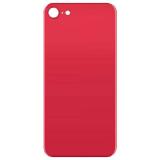 BACK HOUSING OF GLASS (BIG HOLE) FOR APPLE IPHONE SE 2020 / SE 2022 4.7 RED