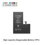 JCID LARGE CAPACITY BATTERY (3410 MAH) FOR APPLE IPHONE 14 PRO 6.1 (DIAGNOSABLE BATTERY NO WELDING REQUIRED FOR THE ORIGINAL BATTERY CABLE NO "UNKNOWN PARTS" PROMPT)