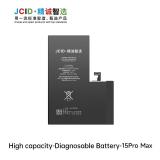 JCID LARGE CAPACITY BATTERY (4780 MAH) FOR APPLE IPHONE 15 PRO MAX 6.7 (DIAGNOSABLE BATTERY NO WELDING REQUIRED FOR THE ORIGINAL BATTERY CABLE NO "UNKNOWN PARTS" PROMPT)