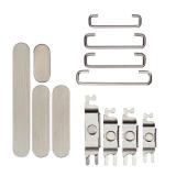 SET OF 3 PCS VOLUME BUTTON + POWER BUTTON + VIBRATING MOTOR FOR APPLE IPHONE 15 PRO 6.1 / IPHONE 15 PRO MAX 6.7 NATURAL TITANIUM