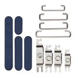 SET OF 3 PCS VOLUME BUTTON + POWER BUTTON + VIBRATING MOTOR FOR APPLE IPHONE 15 PRO 6.1 / IPHONE 15 PRO MAX 6.7 BLUE TITANIUM