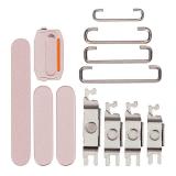 SET OF 3 PCS VOLUME BUTTON + POWER BUTTON + VIBRATING MOTOR FOR APPLE IPHONE 15 6.1 / IPHONE 15 PLUS 6.7 PINK