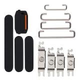 SET OF 3 PCS VOLUME BUTTON + POWER BUTTON + VIBRATING MOTOR FOR APPLE IPHONE 15 6.1 / IPHONE 15 PLUS 6.7 BLACK