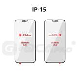 G+ PRO GLASS LENS REPLACEMENT + OCA FOR APPLE IPHONE 15 6.1 BLACK