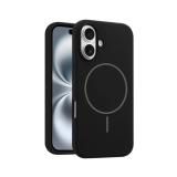 PHONE CASE LIQUID SILICONE + MAGNETIC FOR APPLE IPHONE 17 BLACK