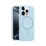 PHONE CASE LIQUID SILICONE + MAGNETIC FOR APPLE IPHONE 16 PRO BLUE