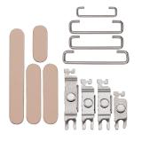 SET OF 3 PCS VOLUME BUTTON + POWER BUTTON + VIBRATING MOTOR FOR APPLE IPHONE 16 PRO 6.3 / IPHONE 16 PRO MAX 6.9 DESERT TITANIUM