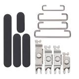 SET OF 3 PCS VOLUME BUTTON + POWER BUTTON + VIBRATING MOTOR FOR APPLE IPHONE 16 PRO 6.3 / IPHONE 16 PRO MAX 6.9 BLACK TITANIUM