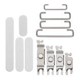 SET OF 3 PCS VOLUME BUTTON + POWER BUTTON + VIBRATING MOTOR FOR APPLE IPHONE 16 6.1 / IPHONE 16 PLUS 6.7 WHITE
