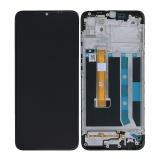 TOUCH DIGITIZER + DISPLAY LCD COMPLETE + FRAME FOR OPPO A15 (CPH2185) / A16K (CPH2349) BLACK ORIGINAL