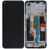 TOUCH DIGITIZER + DISPLAY LCD COMPLETE WITH FRAME FOR REALME 8I (RMX3151) / NARZO 50 BLACK ORIGINAL