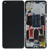 TOUCH DIGITIZER + DISPLAY LCD COMPLETE WITH FRAME FOR REALME GT MASTER (RMX3363 RMX3360) BLACK ORIGINAL (SERVICE PACK)