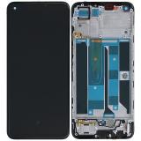 TOUCH DIGITIZER + DISPLAY LCD COMPLETE + FRAME FOR REALME 8 4G (RMX3085) CYBER BLACK ORIGINAL (SERVICE PACK 4906919)