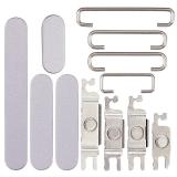 SET OF 3 PCS VOLUME BUTTON + POWER BUTTON + VIBRATING MOTOR FOR APPLE IPHONE 17 6.3 LAVENDER