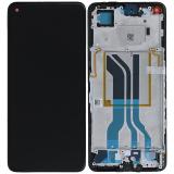 TOUCH DIGITIZER + DISPLAY OLED COMPLETE + FRAME FOR REALME GT NEO 2 (RMX3370) / GT NEO 3T (RMX3372 RMX3371) / GT2 (RMX3310 RMX3312 RMX3311) BLACK ORIGINAL（SERVICE PACK 4908662）