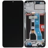 TOUCH DIGITIZER + DISPLAY LCD COMPLETE + FRAME FOR REALME C51 (RMX3830) BLACK ORIGINAL