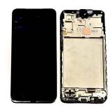 TOUCH DIGITIZER + DISPLAY AMOLED COMPLETE + FRAME FOR SAMSUNG GALAXY A17 4G A175F BLACK ORIGINALE (SERVICE PACK)