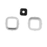 SET OF 2 PCS REAR CAMERA LENS AND BEZEL FOR SAMSUNG GALAXY A7 A700 WHITE