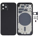 BACK HOUSING FOR APPLE IPHONE 12 MINI 5.4 BLACK OEM