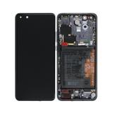 DISPLAY LCD + TOUCH DIGITIZER DISPLAY COMPLETE + FRAME FOR HUAWEI P40 PRO ELS-NX9 ELS-N04 BLACK ORIGINAL