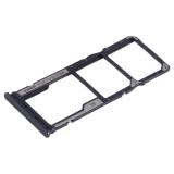 DUAL SIM CARD TRAY FOR XIAOMI REDMI 13C (23100RN82L 23106RN0DA) / POCO C65 (2310FPCA4G) MIDNIGHT BLACK