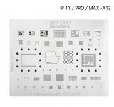 AMAOE IP 11 / PRO / MAX / A13 METAL TEMPLATE OF IC CHIP FOR APPLE IPHONE 11 / 11 PRO / 11 PRO MAX