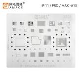 AMAOE IP 11 / PRO / MAX / A13 METAL TEMPLATE OF IC CHIP FOR APPLE IPHONE 11 / 11 PRO / 11 PRO MAX
