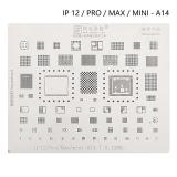 AMAOE IP 12 / PRO / MAX / MINI / A14 METAL TEMPLATE OF IC CHIP FOR APPLE IPHONE 12 / 12 PRO / 12 PRO MAX / 12 MINI / A14
