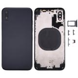 BACK HOUSING FOR APPLE IPHONE X 5.8 BLACK OEM